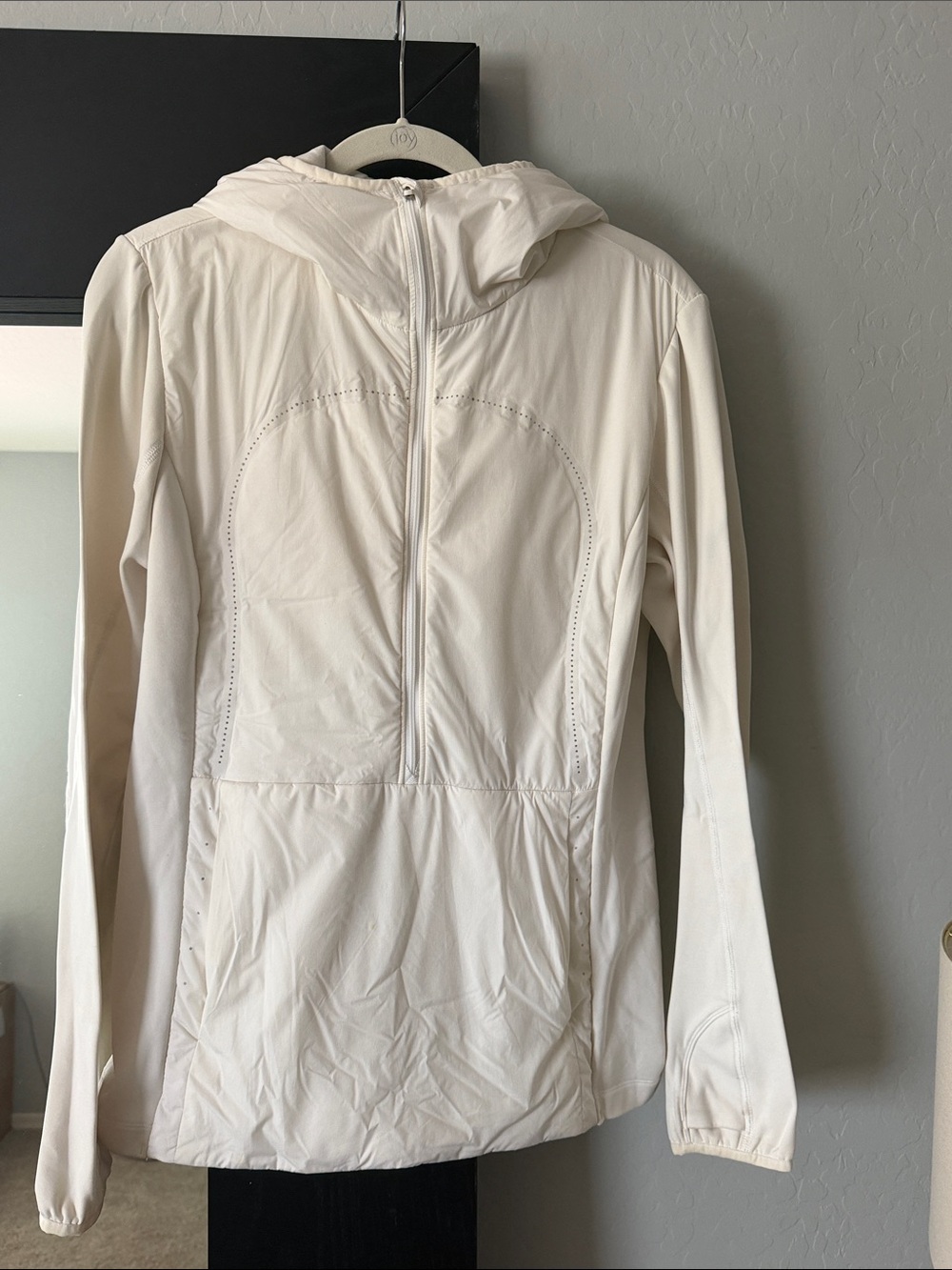 lululemon athletica White Hooded Lightweight Jacket 12
